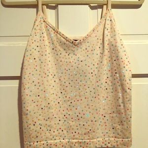 BCBG pastel sequin tank